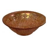 Marigold Carnival Glass Bowl