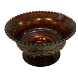 Carnival Glass Grape Pattern Bowl