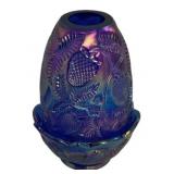 Carnival Glass Fairy Lamp Strawberry