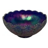 Carnival Glass Bowl Diamond Pattern