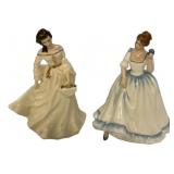 Pair of Royal Doulton Lady Figurines