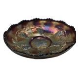 Carnival Glass Grape & Leaf Bowl