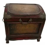 13" Wood Storage Footed Box