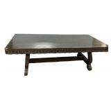 Spanish Renaissance style trestle dining table  29