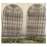 Two Wrought Iron Gate Panels