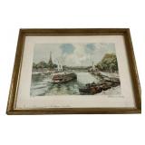 Maurice Barle lithograph Signed Print