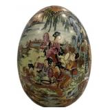 12" Royal Satsuma decorative egg Geisha Girls