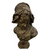 Pottery Bust of Child 19"