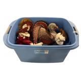 Box Lot of Cloth Dolls