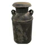 Antique, farmhouse-style dairy milk can