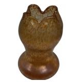 Art Glass Tulip Vase Spatter Pattern