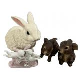 Porcelain or Ceramic Rabbits