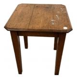 Oak Side Table 21"h., 17"w