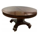 Empire Mahogany Round Pedestal Table