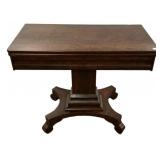 Empire Mahogany Game Table 28"h., 34"w