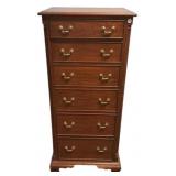 Henkel Harris Black Cherry Lingerie Chest 54"h.,