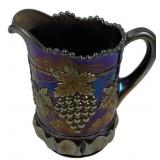 Carnival Glass Grape & Cable Pitcher