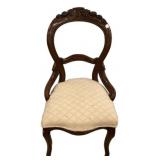 Victorian Carved balloon back chair
