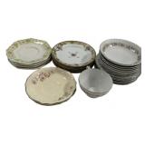 China Saucers and Dessert Plates