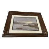 Kenneth Harris Framed Watercolor Print 24"h., 30"