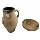 Terra Cotta Vessela and Bowl