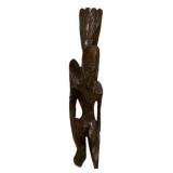 37"h Hand carved African tribal figure