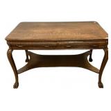 Early 20th Century Oak Library Table 29"h., 47"w