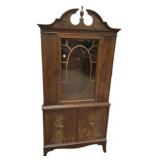 Antique Walnut Corner Cabinet