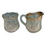 EAPG Gold Trim Sugar & Creamer Set