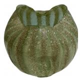 Murano Style Green Gold Fleck Glass Bowl