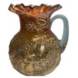 Carnival Glass Grape Pattern Pitcher