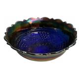 Carnival Glass Grape Pattern Bowl