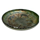 Carnival Glass Holly Pattern Bowl