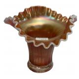 Fenton Marigold Carnival Glass Vase