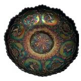 Carnival Glass Bowl Dragon & Lotus