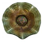 Carnival Glass Star of David Bowl