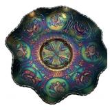 Carnival Glass Dragon & Lotus Bowl