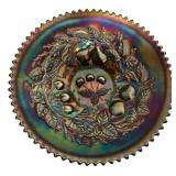 Carnival Glass Fruit Pattern Plate
