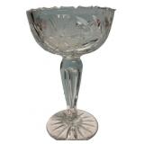 Cut Crystal Pedestal Compote Bowl