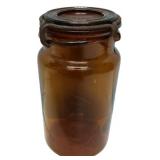 Antique Amber Glass Canning Jar