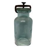 Antique Aqua Glass Canning Jar w/Bail