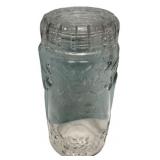 Vintage Glass Canning Jar with Lid