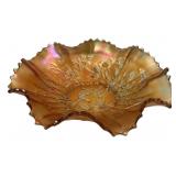 Northwood Good Luck Carnival Glass Bowl