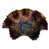 Northwood Good Luck Carnival Glass Bowl
