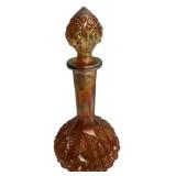 Marigold Carnival Glass Decanter