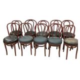 10 1970s bentwood bistro chairs