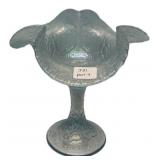 Carnival Glass Ruffled Edge Compote