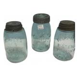 Antique Aqua Mason