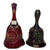 Pair of Carnival Glass Bells