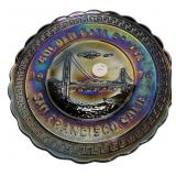 1974 Carnival Glass Golden Gate Plate